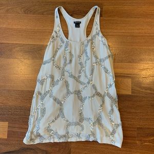 Club Monaco beaded racerback tank